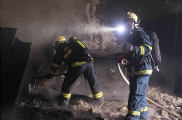 Požár v objektu zámečnické společnosti  Bohuňovice