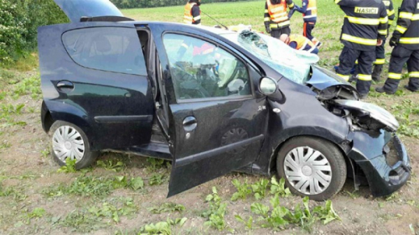 Ranní dopravní nehoda u Chomoutova