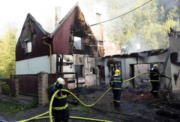 V Hynčině na Zábřežsku došlo k požáru rodinného domu, škody přesáhly 3 miliony korun