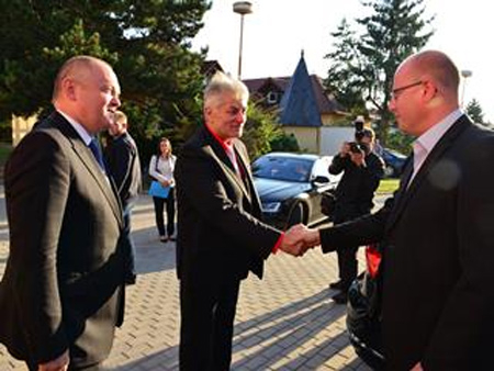 Návštěva premiéra Sobotky na jihu Moravy
